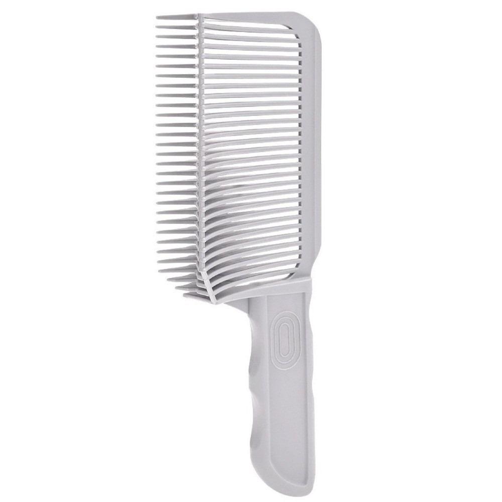 Heat Resistant Fading Comb Plastic Flat Top Hair Cutting Comb Barber Clipper Blending Comb  for Men