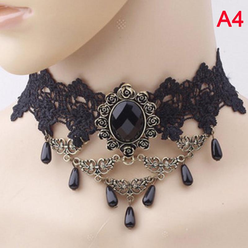 Винтажное колье-чокер Готическая бижутерия Ожерелья и подвески Ложное ожерелье