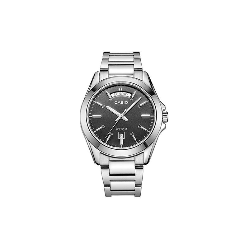 Casio СТАНДАРТНАЯ Серия 50 м Водонепроницаемые Модные Универсальные Кварцевый Механизм Стальной Ремешок Японские и Корейские Часы Мужские;s Часы MTP-1370D-1A1