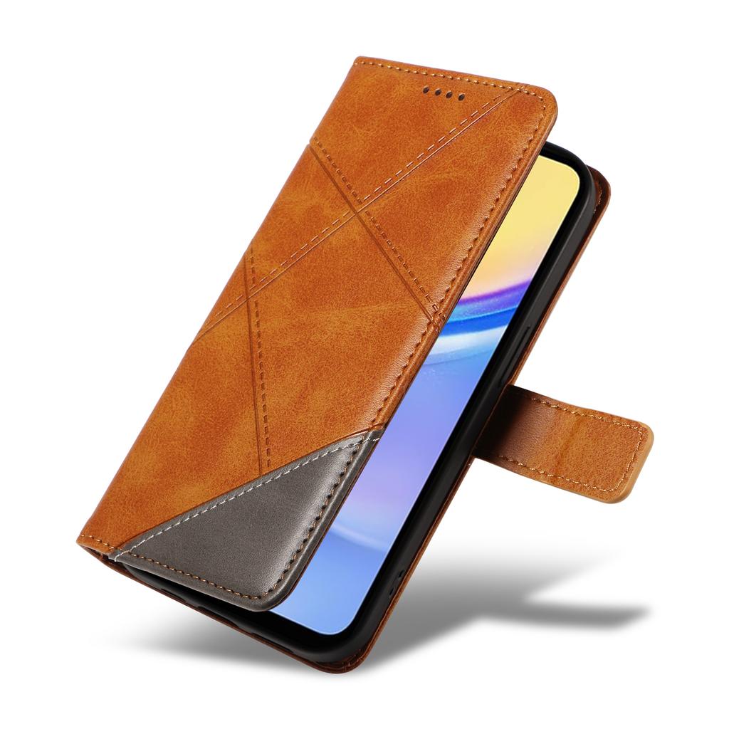 For Samsung Galaxy A15 5G Case Flip Geometric Line Leather Phone Cover