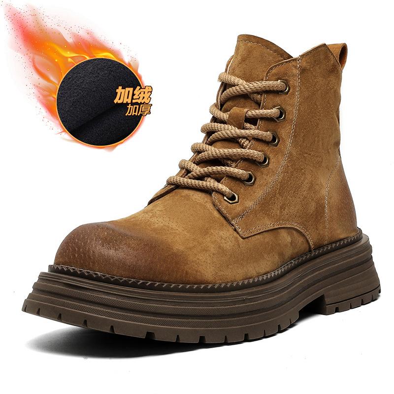 Ботинки из ревеня мужские дышащие ботинки Martin лето 2024 новые универсальные ботинки с толстой подошвой для инструментов 66687-J