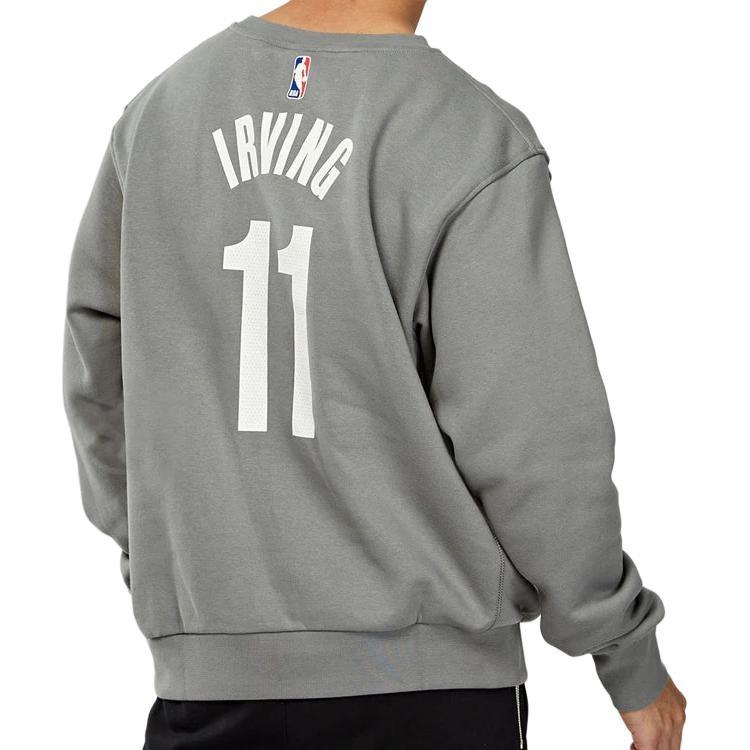 Air Jordan Brooklyn Nets Round Neck Pullover Gray Men's CN1035-002