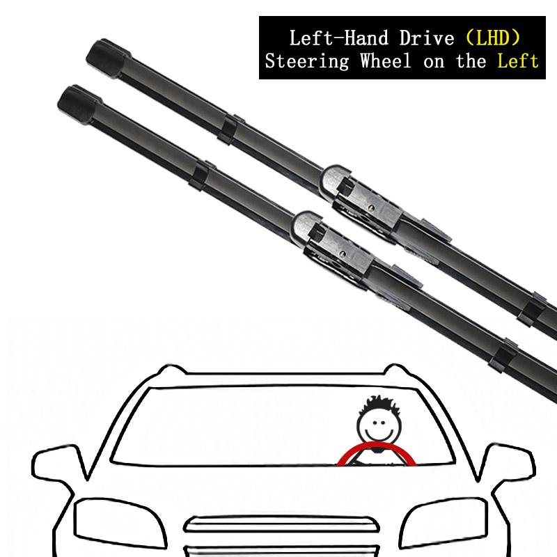 2x для Great Wall Wingle 6 2014 ~ щетки стеклоочистителя лобовое стекло без костей бескаркасная резиновая замена для чистки автомобиля