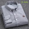Модные мужские деловые рубашки высшего качества с длинным рукавом, белые, из чистого хлопка, деловые, облегающие, большие размеры, для офиса
