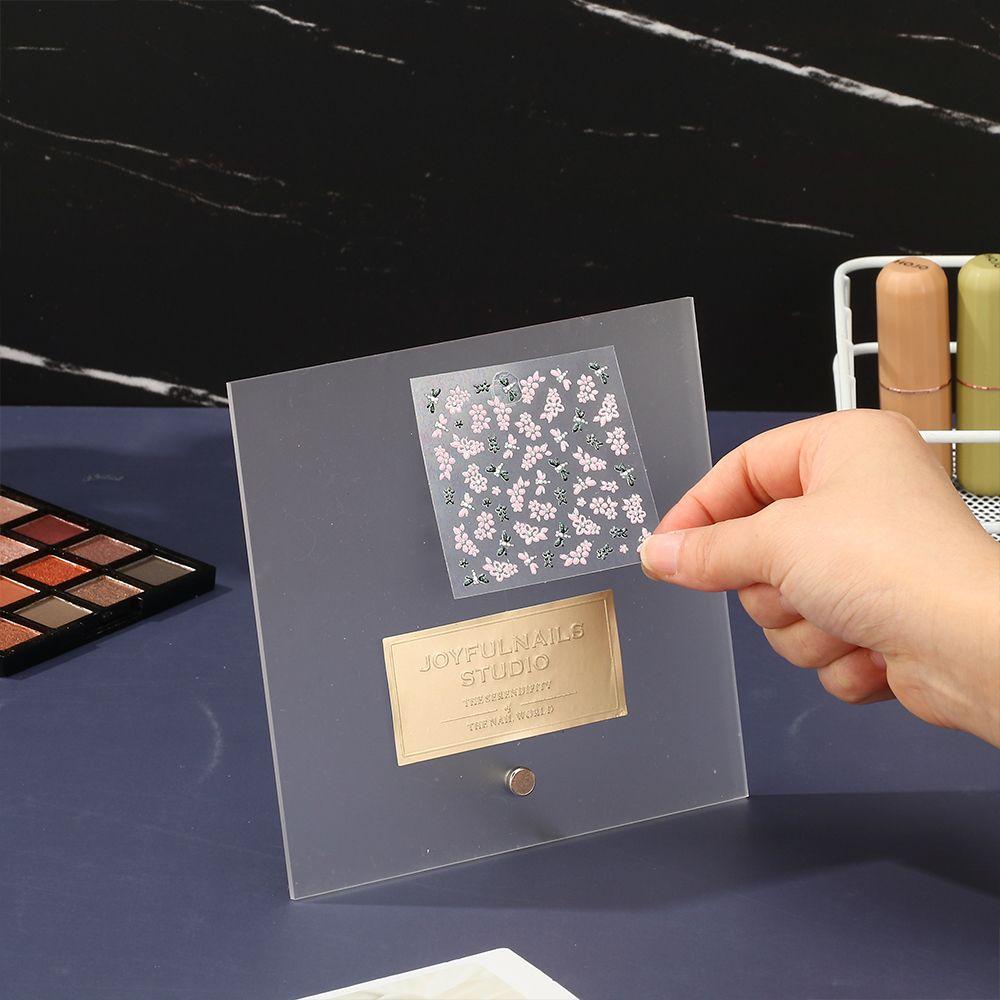 Акриловый прозрачный матовый демонстрационный стенд для накладных ногтей, держатель для дизайна ногтей, демонстрационная доска, цветная карта