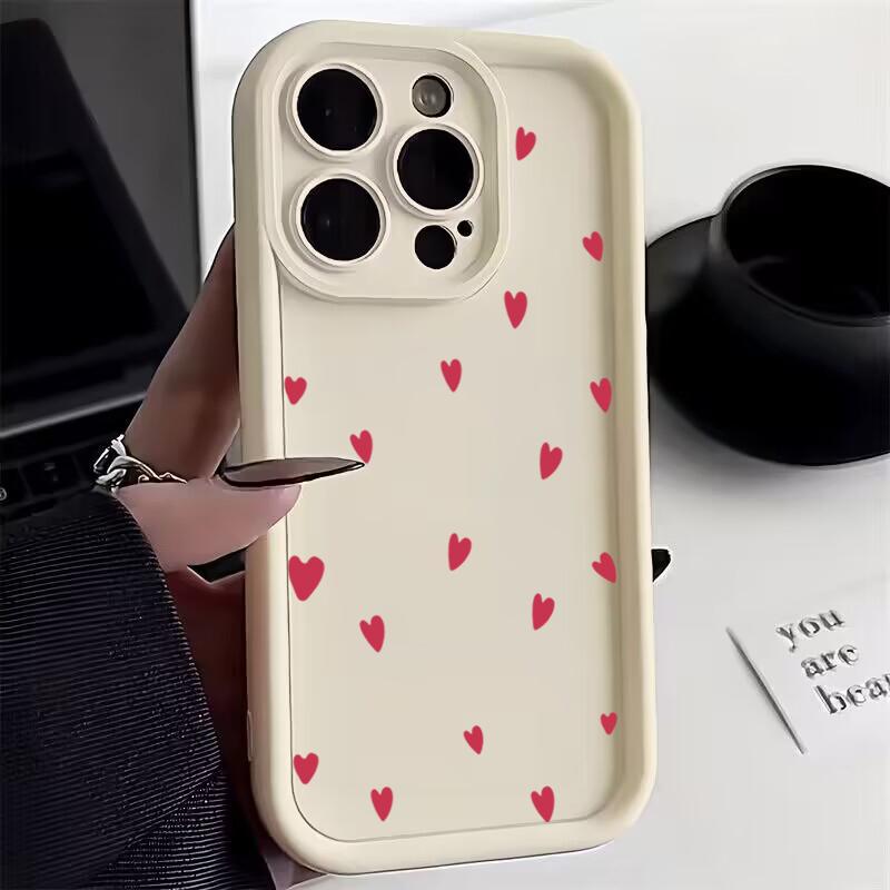 Милый силиконовый чехол для телефона в форме сердца для Xiaomi Redmi Note 14 13 12 Pro Plus 5G 12S 11S 11 Redmi 13C 14C 13 4G Ударопрочный чехол