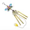 Wind Chime Hummingbird Metal Glass Painted Crafts Pendant Bell Dragonfly Bird Aluminum Pipe Home Courtyard Hanging Pendant