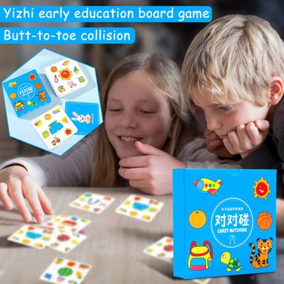 Детская настольная игра Crazy Animal Pairs, Collision Cards, Puzzle Thinking, Тренировка памяти, Интерактивные игрушки для родителей и детей