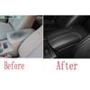 For Nissan Rogue 2017- Black Leather Central Console Armrest Box Cover Trim