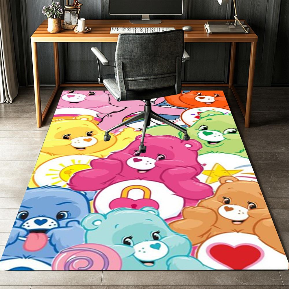 Bear Printed Carpet,Rug,for Office Chair Living Room Bedroom Kitchen Room Decor Gifts.