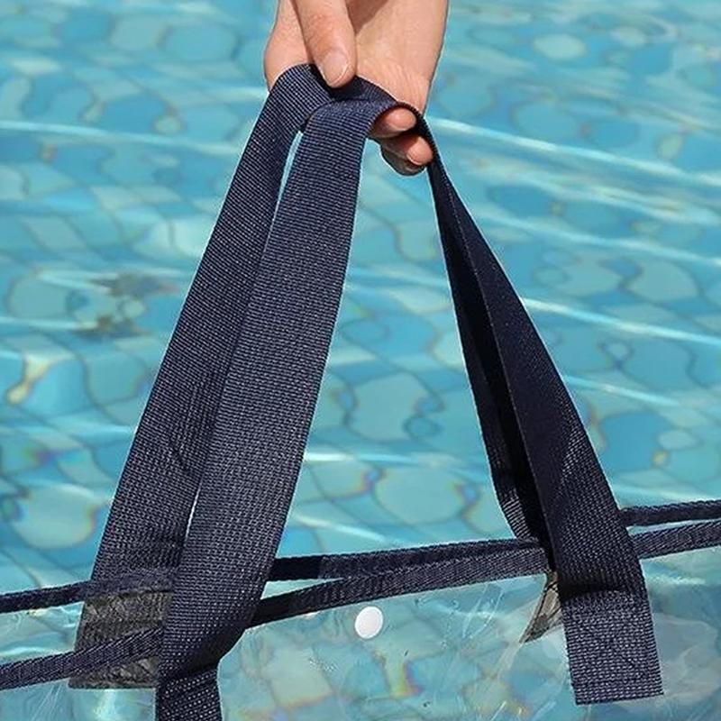 Прозрачная водонепроницаемая портативная косметичка большая вместительная дорожная сумка мочалка Able ПВХ пляжная сумка