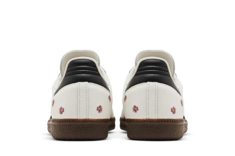 Женские кроссовки adidas Samba Светло-фиолетовые с цветочным принтом (Женский) Белый/Облачно-белый/Основной черный/Каучук