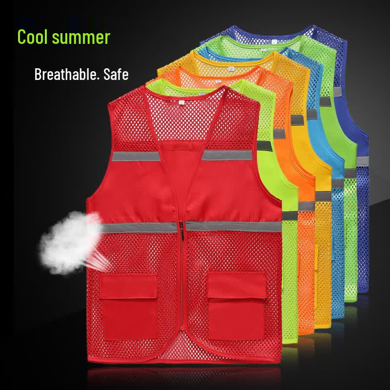 Летний сетчатый светоотражающий жилет безопасности Yu Shun