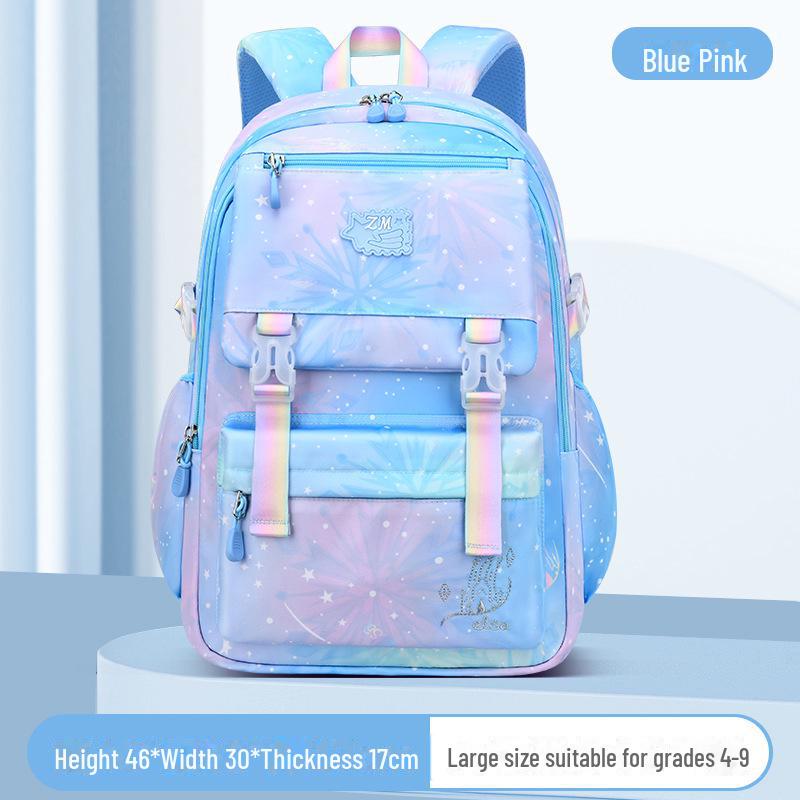 Новый рюкзак Sesame Gradient для девочек, легкий, идеально подходит для 1-6 классов