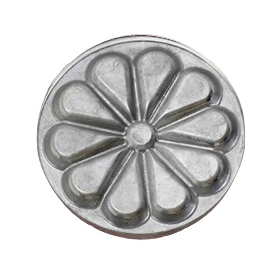 Пресс-форма для тиснения печенья, круглая металлическая форма для пресса для печенья с деревянной ручкой, штамп для тиснения печенья, инструмент для самостоятельной выпечки