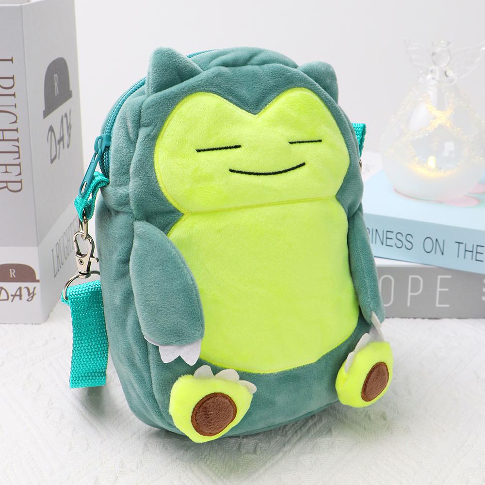 Gengar Lucario Mimikyu Snorlax Plush Shoulder Bags Psyduck Rowlet Pikachu Toys Kawaii Anime Peluche Dolls Gifts