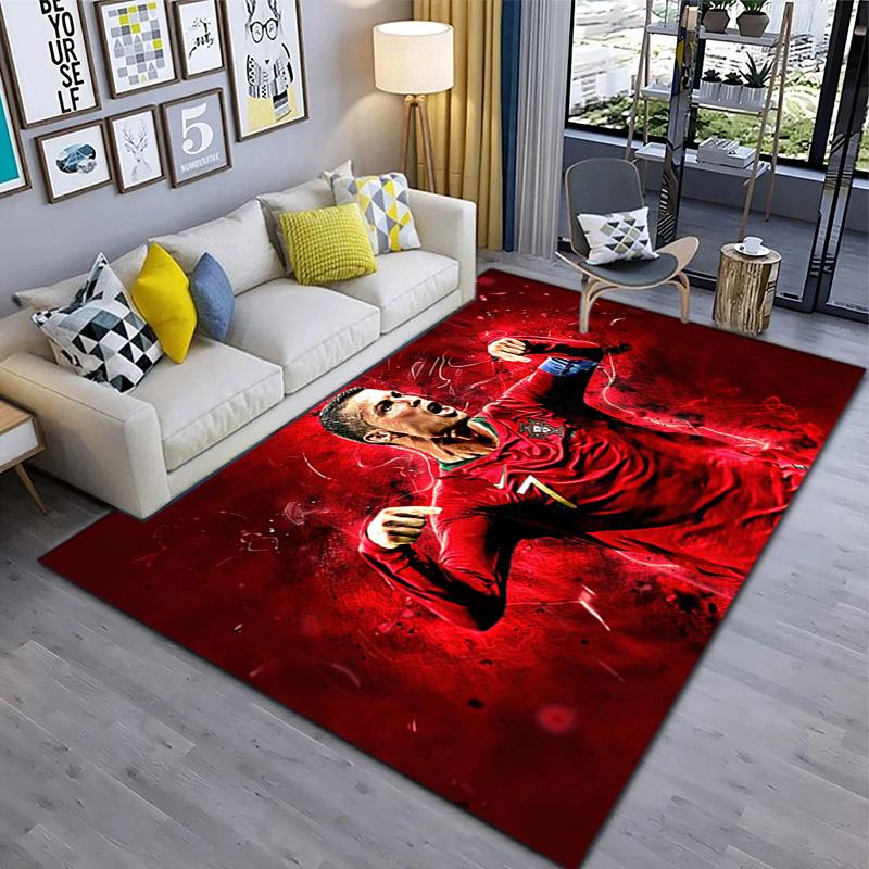 Cristiano Ronaldo Celebrates Glory Carpet Floor Mats Living Room And Bedroom Mats Office Chair Cushion Protective Pad Dormitory Decoration