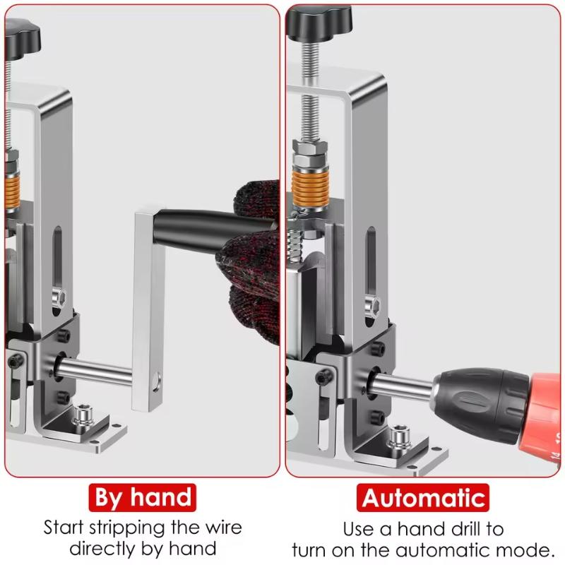 Портативный стриппер для проводов Ручной инструмент для зачистки проводов 1-25 мм Кабель Электрическая машина для зачистки с ручным приводом Ручная электродрель
