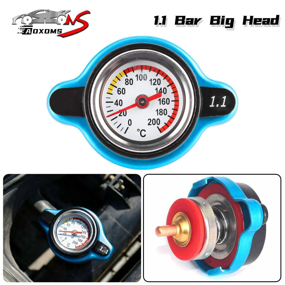 1.1 Bar Car Thermo Thermostatic Gauge Radiator Cap Cover w/ Water Temp Meter US