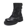Fashion 2025 Platform Women Mid Calf Boots Fashionable Versatile Anti Slip Short Shoes Autumn Winter Casual Comfortable Women Boots