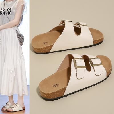 Горячий воздух торт тапочки женские летние новые носить сандалии универсальные шлепанцы на одном слове повседневные сандалии