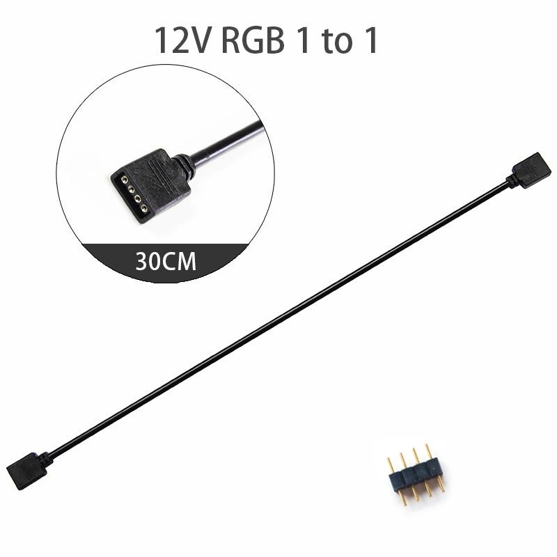 Синхронизирующий кабель для материнской платы 4-контактный 12V RGB 3-контактный 5V ARGB 1-в-2/1-в-3/1-в-4/1-в-5 Линия расширения