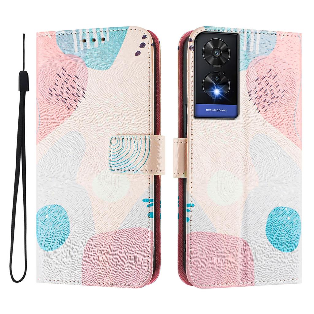 Роскошный кожаный чехол-кошелек Color Puzzle в стиле книги для TCL 305,306,403,501,TCL 30,30 Plus,30 XE 5G,201,303,20 R,40R,TCL 40 SE...