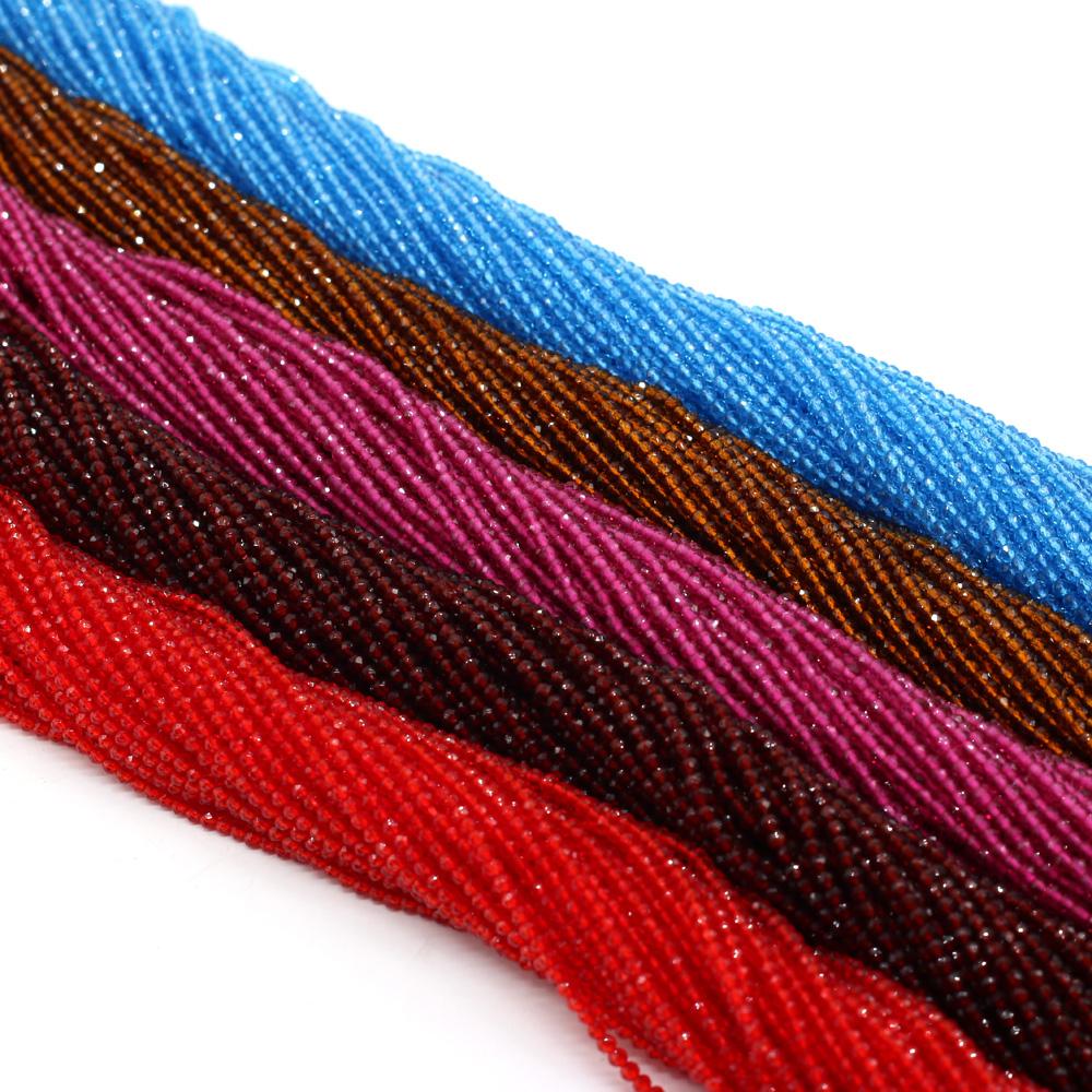 3-ниточные бусины из шпинели из натурального камня 2 мм, маленькие свободные бусины-разделители для изготовления ювелирных изделий, ожерелья, браслета, браслета, серег, аксессуаров, бисера 38 см