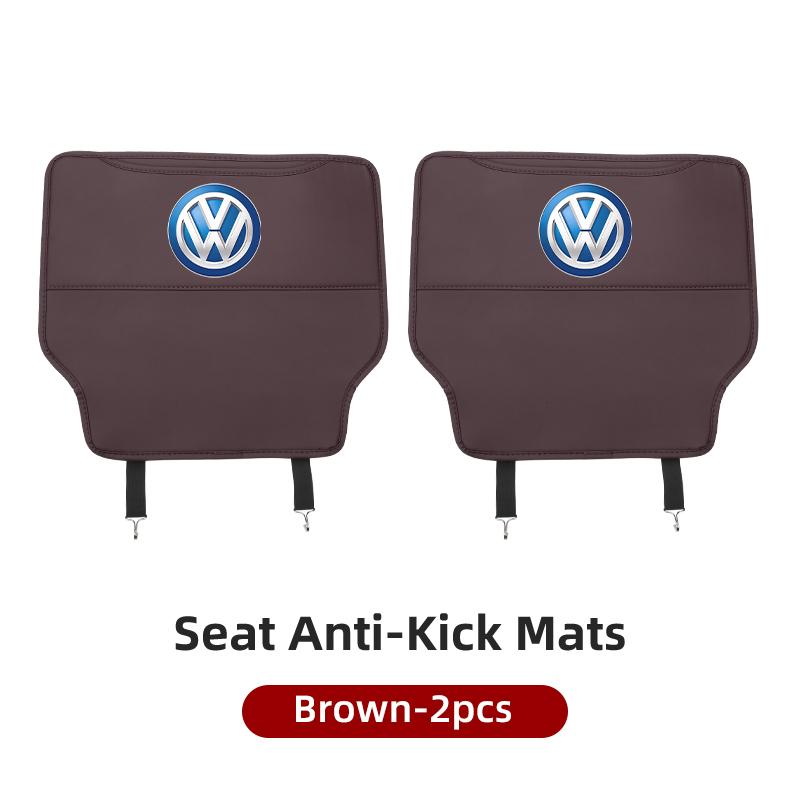 ear1 Car Anti-kick Pad Auto Seat Back Organizer Storage Bag For VW Golf Jetta Passat mk4 mk5 mk6 CC Golf 5 7 Tiguan Scirocco Sagitar