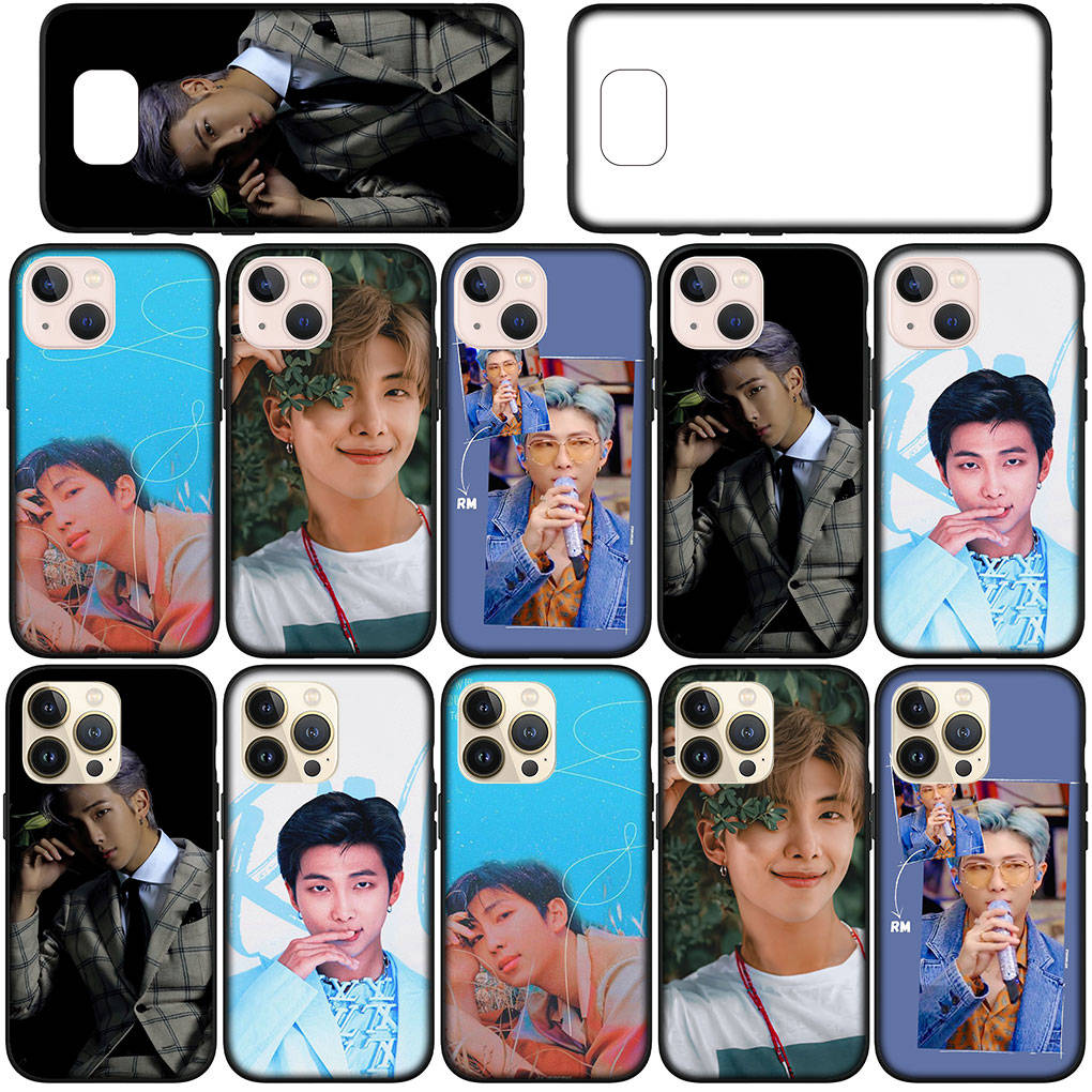 Для Samsung Galaxy S24 S23 iPhone 16 15 14 Xiaomi Redmi Note 13 12 11 10 8 Plus 9 Pro Max X XR 14CЧехол для iPhone Nam joon Kim RM Kpop OPPO Huawei Cover