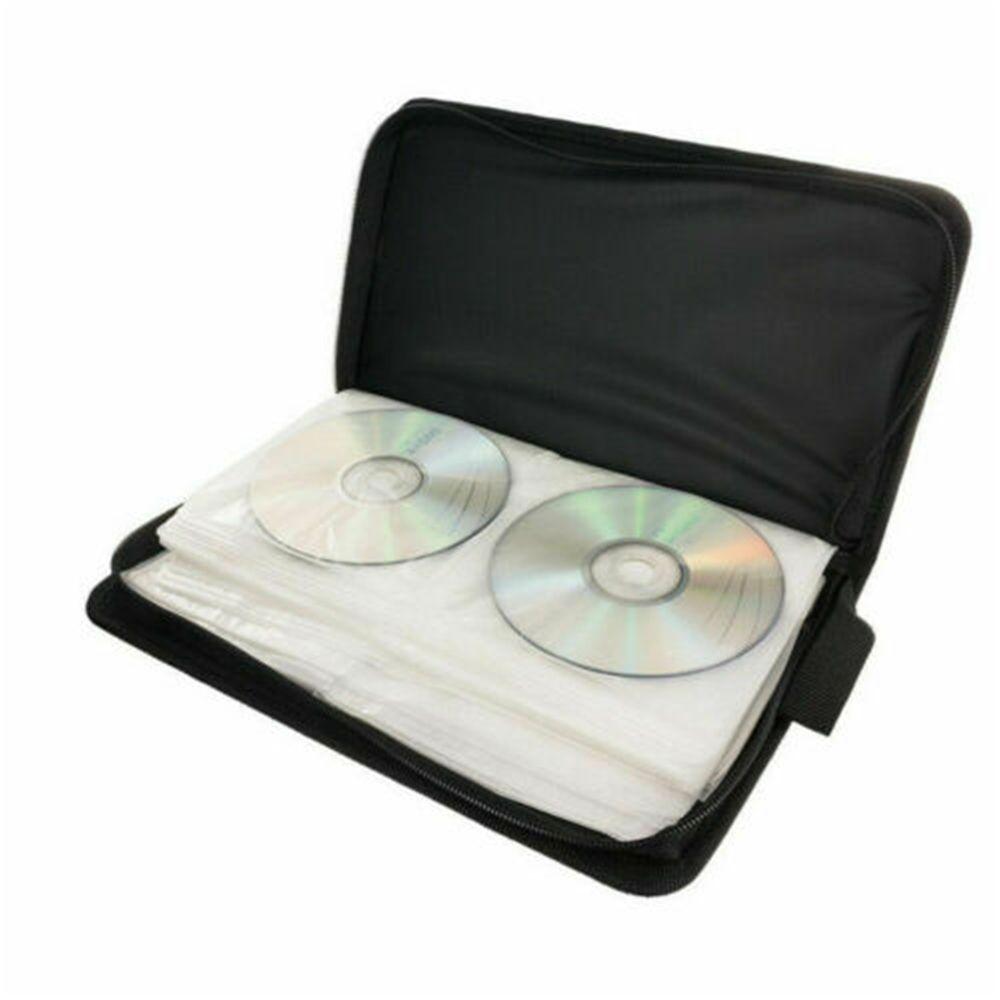 Sleeve For VCD DVD CD Holder Binder Storage Case Faux Leather Organizer Box Disc Wallet Carry Bag