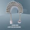 2/3/5M Spring Shower Hose Flexible Connect Pipe Universal Spring Extension Hand Sprayer Pipe Connector for Bathroom Toilet Bidet