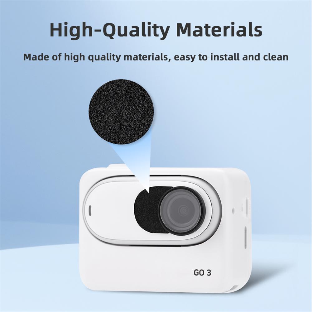 6 PCs Camera Mic Wind Muff Camera Video Noise Reduction Windproof Sponge Cover Compatible For GO 3/GO 3S Cameras