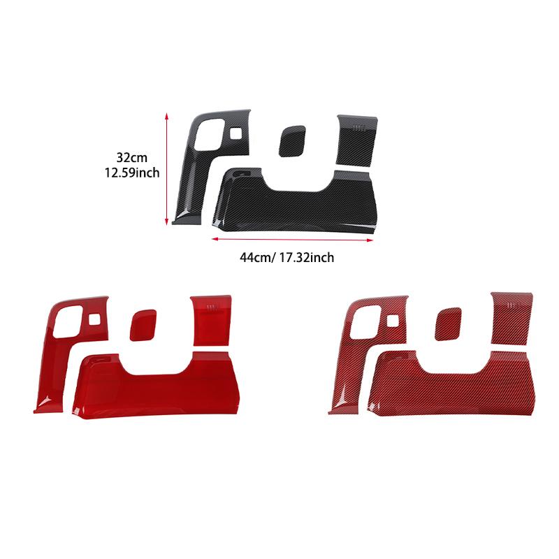 Car Under Steering Wheel Decorative Panel Stickers Accessories Fit for Ford Mustang 2015 Up ABS Interior Accessories