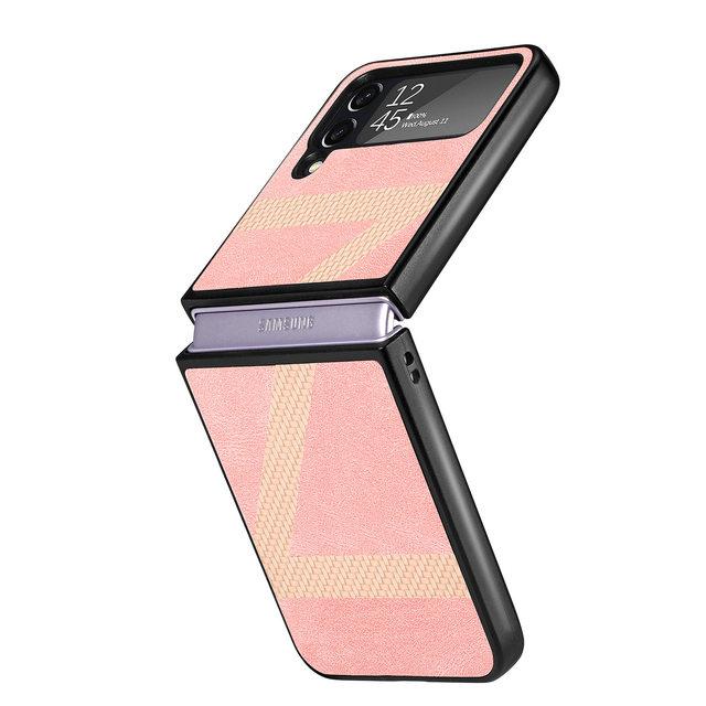 Модный гибридный цветной чехол для мобильного телефона для Samsung Galaxy Z Flip4 5g Flip 4 Zflip4 Складной кожаный чехол для Samsung Flip4