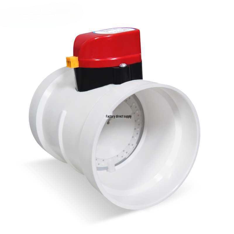 Пластиковый ПВХ Электрический Герметичный Бабочковый Клапан с Силиконовым Уплотнением для Регулирования Расхода Воздуха в Трубопроводах
