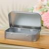 1Pc Survival Kit Small Empty Tinplate Silver Black Flip Storage Box Organizer For Money Coin Candy Key Cigarette Sealed Box