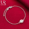 925 Sterling Silver Smiling Face Bracelet Fashionable Wedding Jewelry