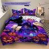 3pc Halloween Haunted Cover Set - 1 Quilt Cover + 2 Pillowcases, All Seasons Bedroom Setting, Perfect for Home024