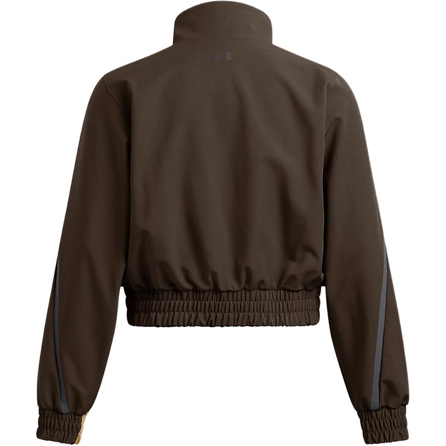 Under Armour Outdoor Retro Stand Collar Windproof Sports Casual Jacket Women Jacket Brown 1386479-230