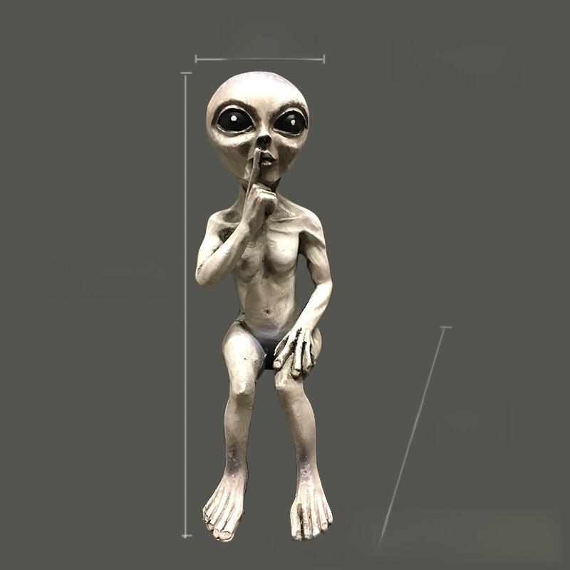 Садовые украшения из смолы в виде пришельца и ангела из трансграничной коллекции на Рождество и Хэллоуин