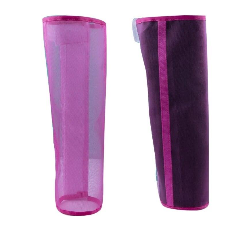 Свободные леггинсы Horse Fly Дышащие, устойчивые к разрыву защитные приспособления для ног из тонкой сетки Удобные ботинки для мух, набор из 4 шт.