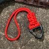 Emergency Triangle Buckle Camping Hiking High Strength Lanyard Keychain Paracord Key Ring