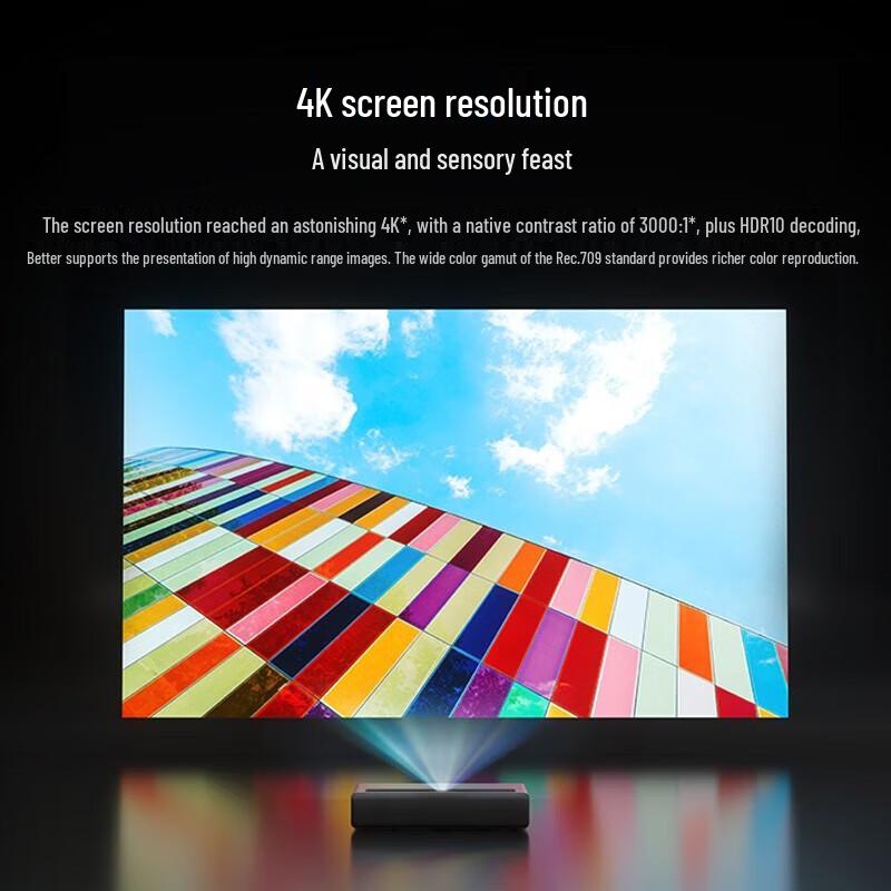 Кинотеатр Mijia Laser TV Cinema 2 4K Проектор со 100-дюймовым Антибликовым Экраном (Китайская версия)