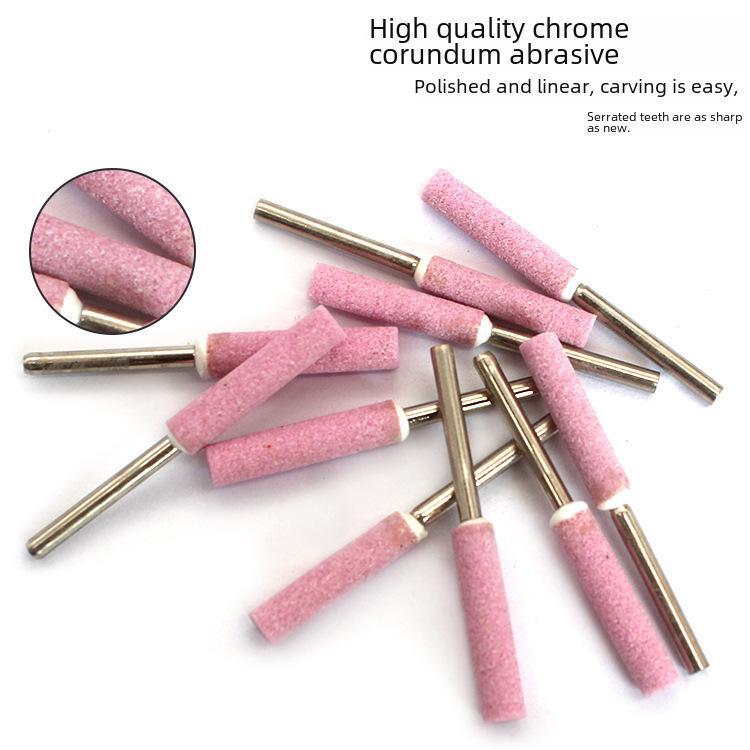 Заточная головка для электрической цепной пилы с хромированным корундовым кругом