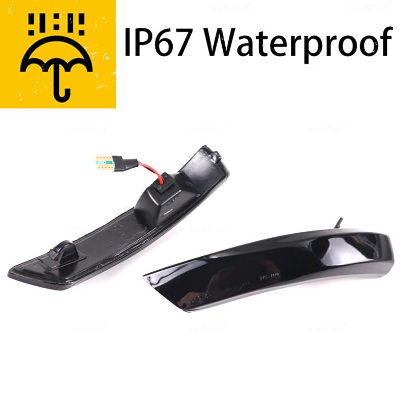 Для Ford Focus Mk3 светодиодный светильник 2 3 Mk2 Mondeo Mk4 указатель поворота с плавным боковым крылом, зеркало заднего вида, мигалка