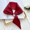 Shawl  Imitation Silk Cross Neckerchief Satin False Collar Silk Scarf Cross Scarves