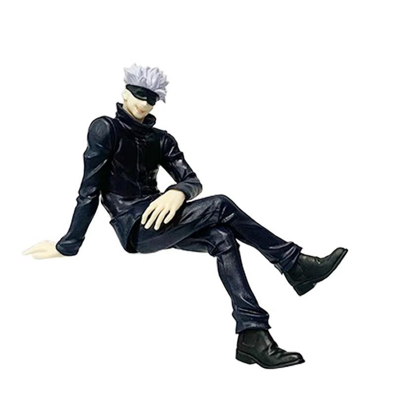 New Jujutsu Kaisen Anime Figure Sitting Satoru Gojo Figure Collection Model PVC Action Figures Anime Decoration Toys Gifts