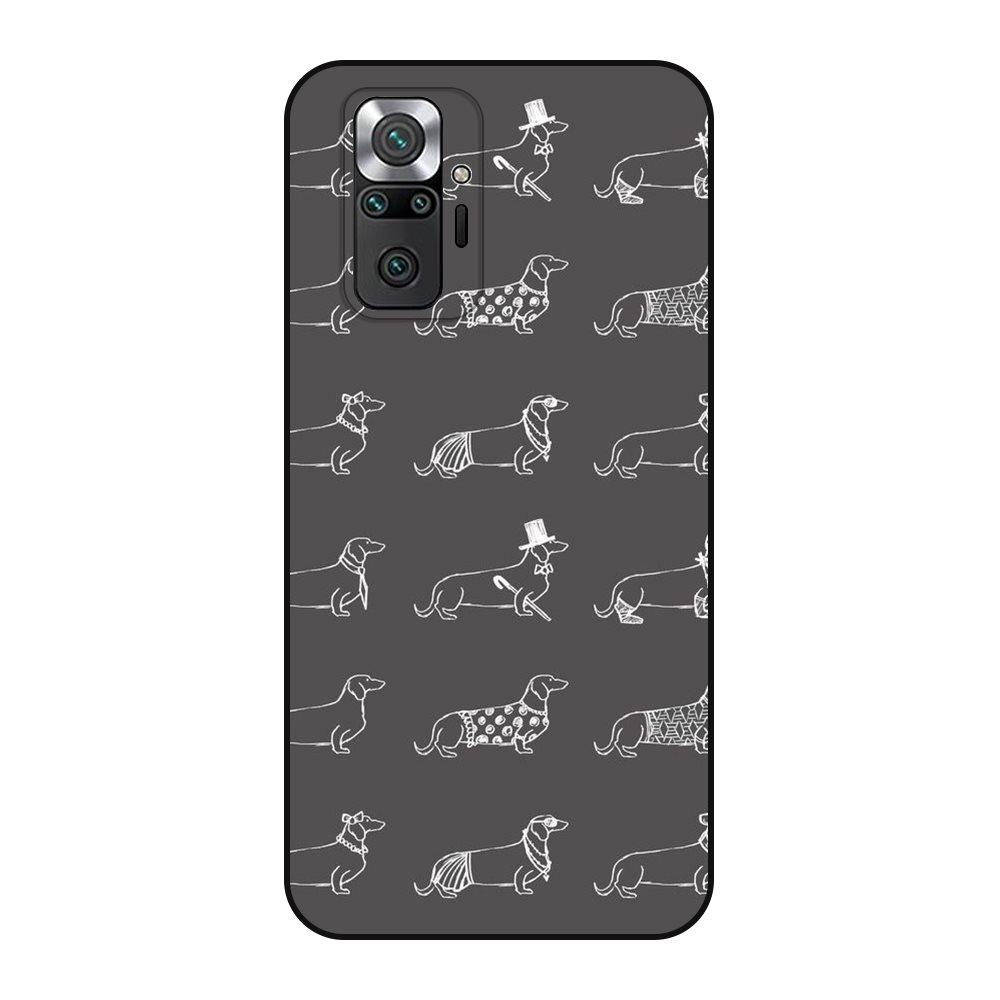 Black Prime Art Cover Silicone Soldes Dachshund Dog For Redmi Note 10 10s Pro 4G 5G Mobile Phone Skin Case For Xiaomi Redmi