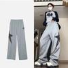 Винтажные спортивные штаны для женщин, широкие брюки в стиле хип-хоп, повседневные брюки с принтом Харадзюку, корейские свободные спортивные штаны, брюки большого размера для женщин, стиль Y2k